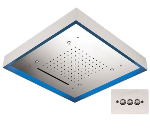 Верхний душ потолочный с подсветкой 57 см Remer 357LS57NC