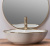 Умывальник Rea Pearl Gold Edge U0696 Умывальник Rea Pearl Gold Edge U0696