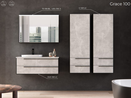 Тумба подвесная Kolpa-san Grace OUG 100 Light concrete 547360