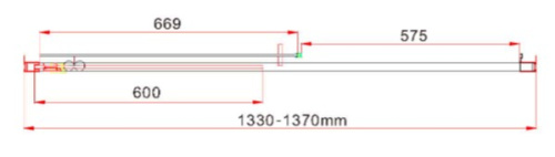 Душевая дверь Vincea Garda VDS-1G135CH