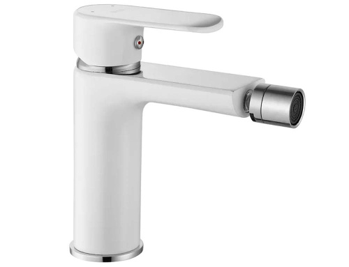 Смеситель для биде Rea Bloom White Chrome B9916 Смеситель для биде Rea Bloom White Chrome B9916