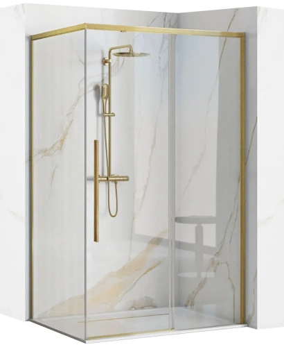 Душевой уголок Rea Solar Brush Gold 120x90 K9511