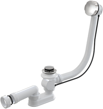 Слив-перелив Kolpa-San (полуавтомат, хром)