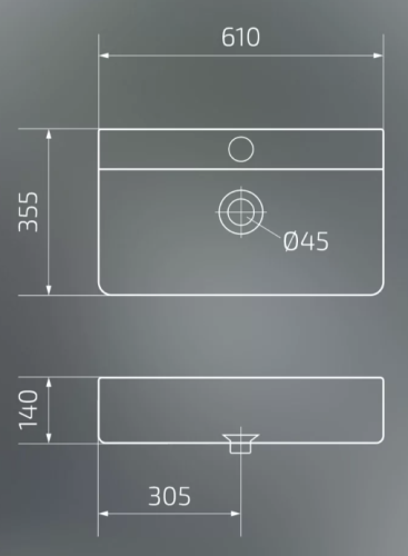 Умывальник Gid N1344