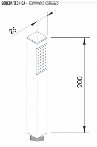 Ручной душ Remer 317SSDOX золото глянцевое