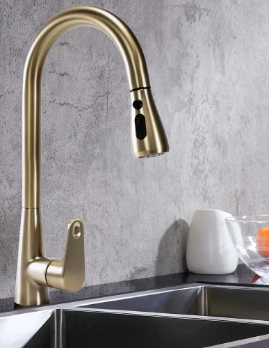 Смеситель для мойки Rea Mild gold matt B4803