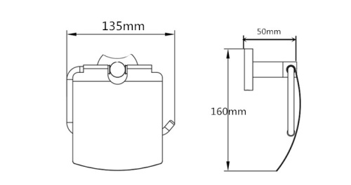 Бумагодержатель CeramaLux Loft 53907