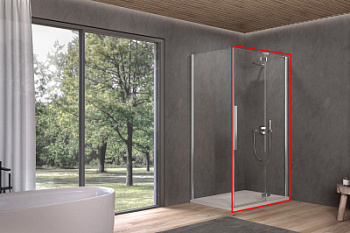 Душевая дверь Kolpa-San Polaris D 100-R silver brill transparent 515460