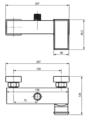 Гигиенический душ Ahti Vihti VH305017