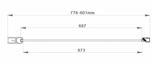 Душевая дверь Vincea Orta VPP-1O800CL