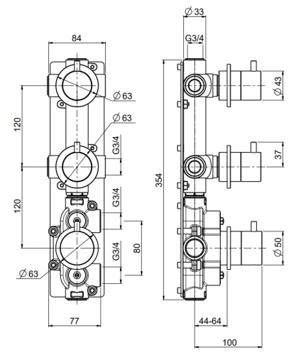 Смеситель для душа QuadroDesign Source 1249.00AS