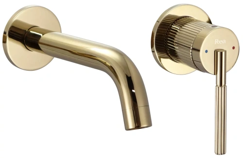 Смеситель для умывальника Rea Argon gold B7809