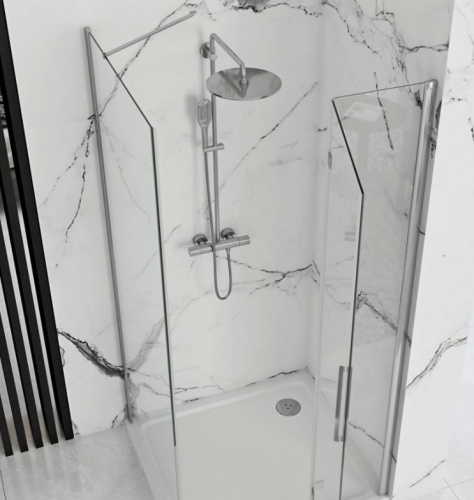 Душевая стенка Rea Molier Chrome 90 K8535