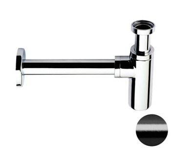 Сифон 1”1/4 Remer 958LCFP, черный брашированный хром