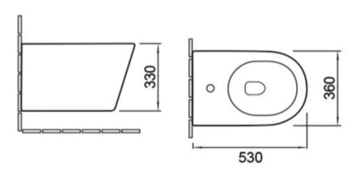 Биде подвесное Vincea Piatti VB1-11