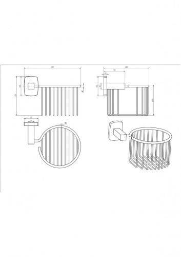 Держатель для освежителя CeramaLux Cube 12617