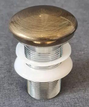 Донный клапан для раковины керамический Gid Bzk100 без перелива