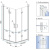 Душевой уголок Rea Fold N2 80x80 K9990 Душевой уголок Rea Fold N2 80x80 K9990