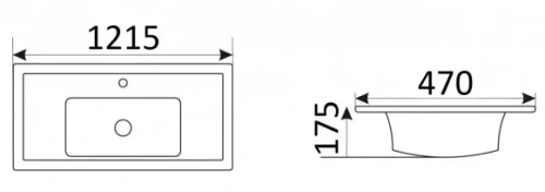 Умывальник CeramaLux 840-120