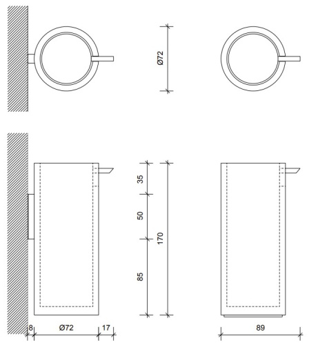 Дозатор для мыла Decor Walther Stone SSP 0972354