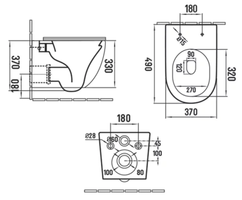 Унитаз подвесной Vincea Globo VT1-14SMA