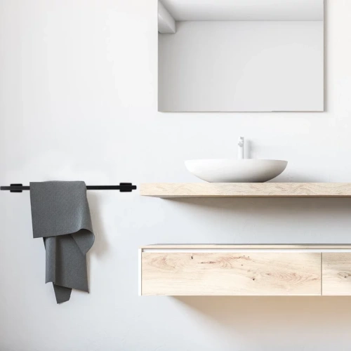 Полотенцедержатель Rea Oste 02 black matt 80036