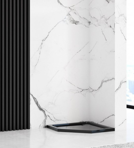 Душевой поддон Rea Diamond Black 90x90 K8543