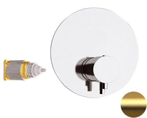 Смеситель для душа Remer Elegance NT30KBBG, золото брашированное