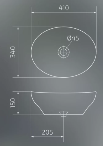 Умывальник Gid Mnc138T