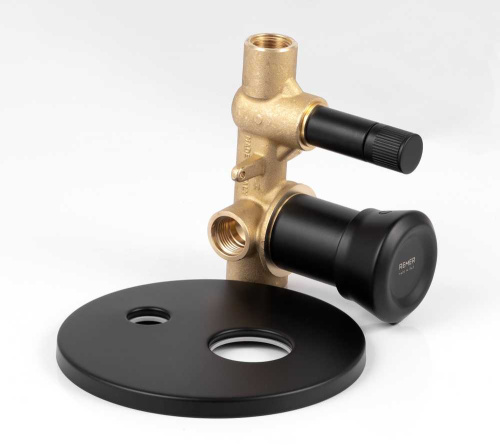 Смеситель для душа Remer Element ET09HNO, черный матовый