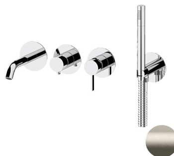 Смеситель для ванны Remer Metrica MC53D2PXV сталь