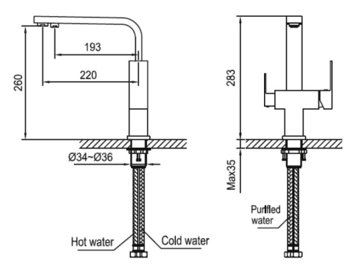 Смеситель для мойки Ahti Hamina HA103015