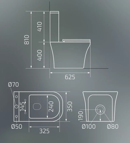 Унитаз напольный Gid Tn2184