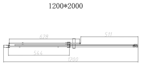 Душевая дверь Vincea Dice VDS-4D120CLB