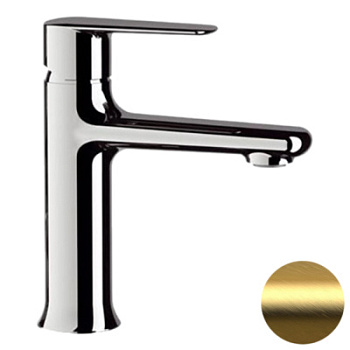 Смеситель для раковины Remer Vanity V12BG, золото брашированное