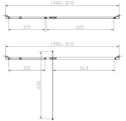Душевая дверь Vincea Slim-N VDP-4SN100CL