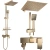 Душевая система Rea Jack Gold matt P7050