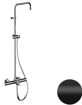 Душевая система Remer Elegance EQ34ASSDNO, черный матовый