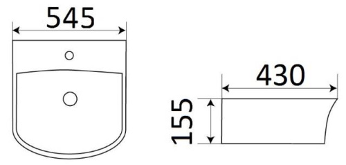 Умывальник CeramaLux 78369C