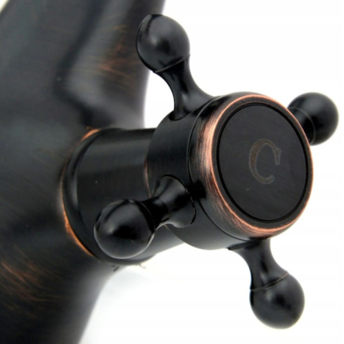 Смеситель для умывальника Rea Retro Old Black B0225