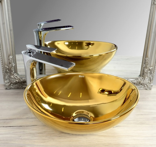 Умывальник Rea Sofia Gold N U9015