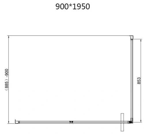 Душевой уголок Vincea Slim 8mm VSR-4SLP9012CLG