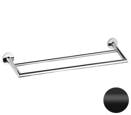 Полотенцедержатель двойной 60 см Remer Guest GS33NO, черный матовый