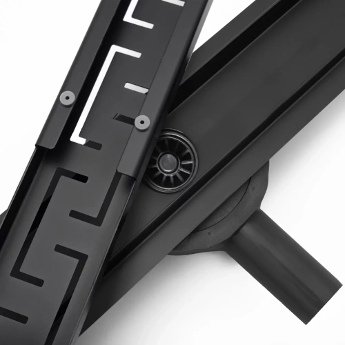 Трап для душа Rea Greek Pro black matt 80 G8025