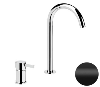 Смеситель для раковины Remer Metrica MC57LNO, черный матовый