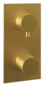 Смеситель для душа Remer Edge EG592BG, золото брашированное