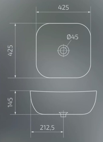 Умывальник Gid D1301h021