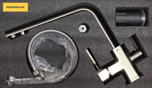 Смеситель для мойки Vivi Felice 1516-2 Nichel