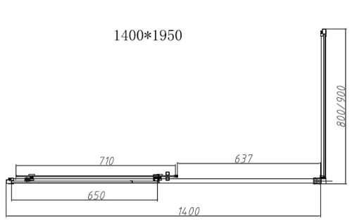 Душевой уголок Vincea Slim-N VSR-4SN8014CLGM