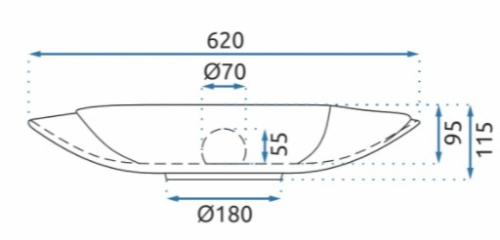 Умывальник Rea Infinity Black U3401